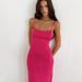 Summer New Style mid Length Fitted Knit Dress Sexy Slit European American Suspender Dress Women's Clothing_ecoleips.com