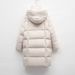 Down Jacket Women's Medium And Long Winter New Korean Version Fashion Bread Jacket Thickened Warm White Duck Down Jacket_ecoleips.com