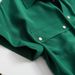 2025 New Summer Collared With Elegant Design, Hong Kong Style Retro Top, Stylish Women's Short-Sleeve Curled-Edge Shirt_ecoleips.com