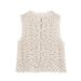 2025 Autumn Women's Fashion Crochet Vest New Split Skirt Set_ecoleips.com