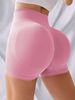 12 Pieces, Seamless Yoga Pants With Hip Lifting, High Waist And High Elasticity, Color Mixing,solid Color Breathable Quick Drying Sports And Fitness_ecoleips.com