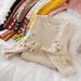 Women's Semi-Turtleneck Knit Sweater Long Sleeve Slim Fit Thermal Lined Casual Pullover Top_ecoleips.com