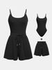 Women's Clothing Camisole Jumpsuit Waist Wide Leg Shorts Casual Two Piece Suit_ecoleips.com