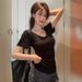 Women's Solid Color V-Neck Short Sleeve Front Shoulder Women's T-Shirt Summer Waist Slim Fit Pinch Waist Skinny Bottom Shirt Summer Wear_ecoleips.com