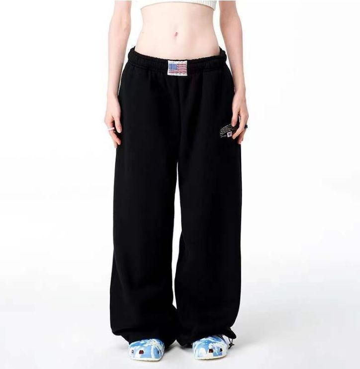 Women's Clothing Sweatpants Sports Pants Leggings Street Wide Leg Casual Pants Loose Pants_ecoleips.com