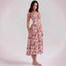 Women's Floral Sundress Slim Fit Summer Vacation Party Dress European American Style Cross Border Sweet Fresh Design_ecoleips.com