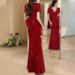 Women's Clothing New Autumn Sequin Waist Fishtail Engagement Dress_ecoleips.com