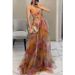 Women's Cloak Sequined Chiffon Banquet Evening Dress Two-piece Set_ecoleips.com