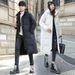 Unisex Long Winter Coat With Hood, Warm Down Jacket For Men & Women, Fashionable Korean Style Overcoat, Cold Weather Outerwear_ecoleips.com