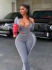 Women's Clothing Women's Fitness Sports Pant Set Long Sleeve Tight Pants European And American Style Sexy Hot Girl Fashion Suit_ecoleips.com