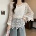 Women's Clothing Long Sleeved Bikini Cover Up Sun Protection Beach Outerwear Summer Seaside Vacation Hot Spring Swimsuit Jacket Mesh Single Piece_ecoleips.com