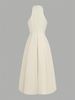 Women's Sleeveless Summer Dress A-Line Skirt Round Waist Belt Slimming Design Fashionable Casual Outdoor Wear New Style_ecoleips.com