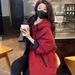girl 2025 Autumn Winter Fashion Casual Thickened Warm Reversible Jacket Elegant Loose Slimming Hooded Cotton Coat_ecoleips.com