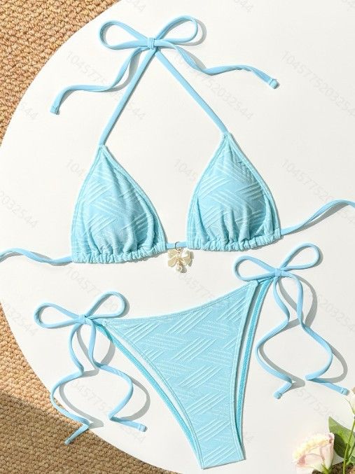 Women's Clothing Bikini Swimsuit Ins Style Split Solid Color Sexy Swimsuit Beach Vacation Swimsuit Female_ecoleips.com