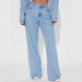 Women's High Waist Straight Leg Jeans Slim Fit With Heart Pocket Casual Fashion Light Blue Denim Full Length For Spring/Autumn & Summer_ecoleips.com