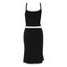 New Women's Clothing Casual Versatile Sexy Suspender Small Vest Short Skirt Set_ecoleips.com