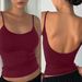 Women's Strappy Cami Top | Lace Trim Scoop Neck Tank | Layering Stretch Basic For Casual & Dressy Outfits_ecoleips.com