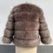 Women's Clothing Fox Fur Patchwork Fur Coat Winter Imitation Fashion Women's Faux Fox Fur Trim Faux Fur Coat Winter Fashion Warm Long Sleeve Jacket_ecoleips.com