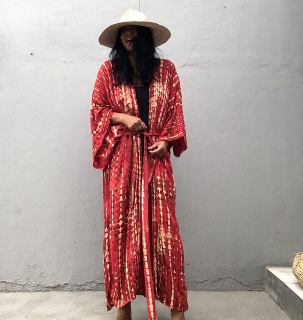 Women's Lightweight Cotton Kimono Cover-Up Beach Shirt – Breezy Sun Protection, Swimwear Wrap, Boho Chic, One Size Fits Most_ecoleips.com