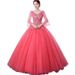 Women's Evening Gown Long Performance Dress Puffy Skirt for Vocal Music Exam Bel Canto Solo Stage Annual Meeting_ecoleips.com