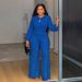 Women's Clothing Elegant Elastic Slim Fit Hollow Waist Wide Leg Jumpsuit_ecoleips.com