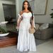 Women's Clothing One Shoulder Tube Top Solid Color Loose Wide Leg Pants Women's Trousers_ecoleips.com