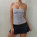 Women's Solid Color Pullover Sleeveless Off-Shoulder Top Strapless Simple Casual Style European And American Trend Summer New Arrival 2024_ecoleips.com