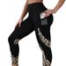 Women's Clothing Women's Yoga Wear Digital Print Patchwork Pocket Leggings European And American Style Outdoor Sports Fitness Pants_ecoleips.com