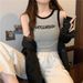 Wearing A Camisole Tank Top Plus Size Girl With A Hot Girl Wearing A Dopamine Sleeveless Top Summer_ecoleips.com