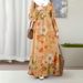 Women's Comfortable Breathable Maxi Dress Southeast Asian Style Printed Design Exclusive Wear for All Seasons_ecoleips.com