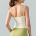Women's Clothing Sexy Square Neck Spaghetti Strap Yoga Vest With Chest Pad For Women To Wear As An Outer Layer Versatile And Slim Pilates Fitness Top_ecoleips.com