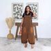 Women's Casual Loose Fitting Denim Overalls Spring/Summer Lantern Jumpsuit With Slanted Pockets Regular Thickness Polyester_ecoleips.com