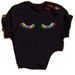 European And American Cross-border Foreign Trade Wholesale Clothing Sexy Eyelash Print Round Neck Plus Size Short-sleeve_ecoleips.com