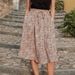Women's Clothing New Women's Fashion Printed Single Breasted Casual Summer Skirt_ecoleips.com