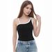 Aria Basics Aria Basics Two-tone Camisole Women Chest Pads, Suitable For Outer Wear, 2026 Summer New Style, Sexy Base Layer With An Asymmetrical_ecoleips.com