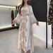 Modest Abaya Dress Luxury Embroidered Maxi Dress With Crystal Beading – Elegant V-Neck A-Line Gown For Women, Modest Long Sleeve Evening Dress_ecoleips.com