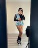 Women's Stretchy Denim Vest & Shorts Set - Casual Sleeveless Pocket Outfit With Wrinkle Effect (Sky Blue, Dark Grey)_ecoleips.com