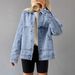 Women's Loose Fit Denim Jacket Versatile Spring Autumn Fashion Outerwear Relaxed Everyday Wear Comfortable Feshion_ecoleips.com