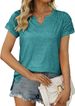 Women's Clothing Summer New V Neck Raglan Sleeve T Shirt Short Sleeved Tops For Women_ecoleips.com