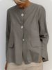 "Premium Women's Shacket – Elegant Autumn & Winter Overshirt Jacket In Solid Colors | Versatile Layering Staple For Casual & Chic Outfits_ecoleips.com