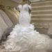 Women's Clothing Beaded Off-the-Shoulder Wedding Dress Long Sleeves Mermaid Silhouette Bodycon Design Sexy Slimming Train_ecoleips.com