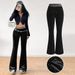Voya 2026 Women's Simple Korean Velvet Casual Pants Spring/Summer High-Waisted Slim Elastic Waist High-waisted Slim-fit Elastic Waist Wide-leg Pants
_ecoleips.com