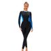 Women's Clothing Conservative Long Sleeved Fully Surrounded Sun Protection One Piece Swimsuit Tight Pants Muslim Swimsuit_ecoleips.com