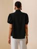 Summer New Women's French Style Short Sleeve Shirt Elegant Versatile Top For Commute_ecoleips.com