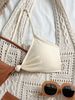 Women 2 Tone Color Block Bikini Set Thin Spaghetti Strap Knotted Front Triangle Top High Cut Cheeky Bikini Bottom Summer Beach Bathing Swimwear_ecoleips.com