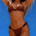 Women's Bikini Set – Adjustable Halter Tie & High-Cut Bottoms For Beach & Pool | Sexy Swimwear In Coffee Brown_ecoleips.com