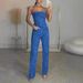 2025 European American Cross-border Independent Site Sexy Off-shoulder Shiny Tank Top And Diamond Pants_ecoleips.com