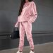Women's Clothing Women's Velvet Long Sleeve Casual Suit Autumn/Winter Style Fashion For Formal & Casual For Women_ecoleips.com