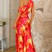 Elegant Satin Backless Halter Dress With High Slit - Summer Fashion Women's Long Dress For Parties & Evening Wear_ecoleips.com