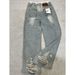 Vintage Light Blue Distressed Patchwork Jeans High Waist Loose Wide-Leg Classic Denim Retro Style Women's Pants S-XL_ecoleips.com